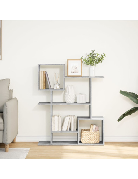 Libreria Divisorio Grigio Cemento 92x29x112 cm in Truciolato