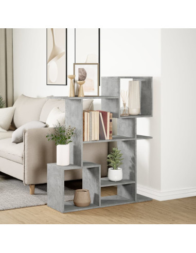 Libreria Divisorio Grigio Cemento 92x29x112 cm in Truciolato