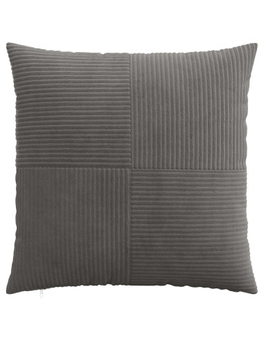 Federa 6 pcs ALMELO Grigio Scuro 55 x 55 cm corduroy