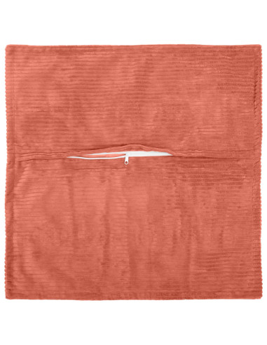 Federa 12 pz HOUTEN Rosso Arancio 45 x 45 cm corduroy