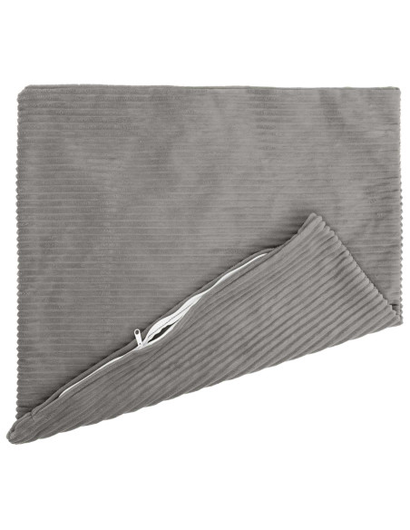 Federa 2 pcs HEERLEN Grigio Chiaro 55 x 55 cm corduroy