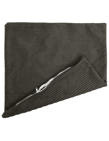 Federa 2 pcs HEERLEN Antracite 65 x 65 cm corduroy