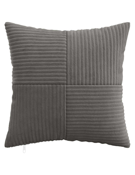 Federa 12 pcs ALMELO Grigio Scuro 45 x 45 cm corduroy