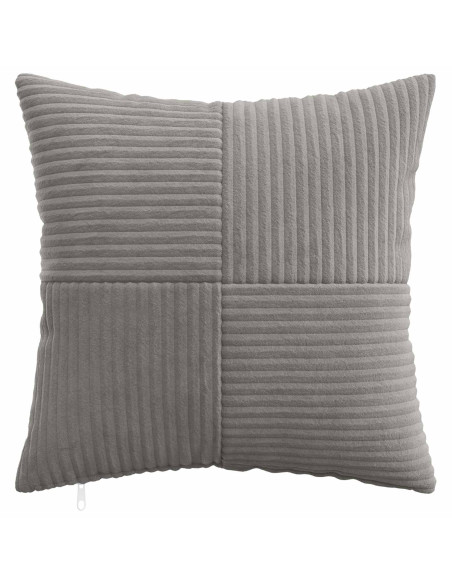 Federa 2 pcs ALMELO Grigio Chiaro 45 x 45 cm corduroy
