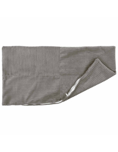 Federa 6 pcs ALMELO Grigio Chiaro 40 x 80 cm corduroy