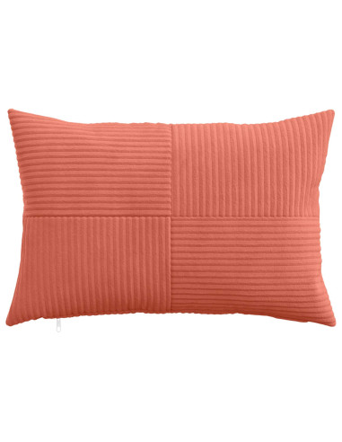 Federa 2 pcs ALMELO Rosso Arancio 50 x 75 cm corduroy