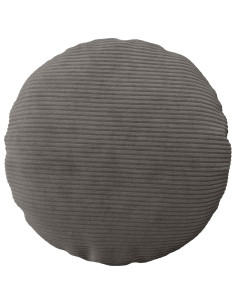 Federa 2 pcs HEERLEN Grigio Scuro Ø 60 cm corduroy 2