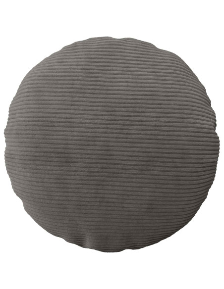 Federa 2 pcs HEERLEN Grigio Scuro Ø 60 cm corduroy