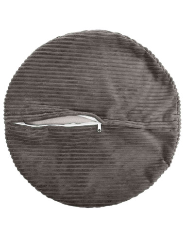 Federa 2 pcs HEERLEN Grigio Scuro Ø 60 cm corduroy