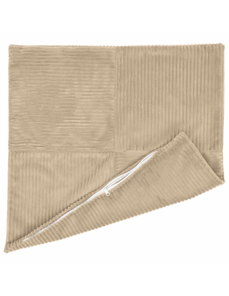 Federa 2 pcs ALMELO Tortora 60 x 60 cm corduroy