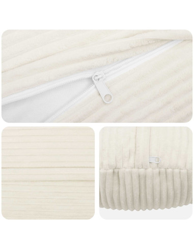 Federa 6 pcs HEERLEN Crema Ø 60 cm corduroy