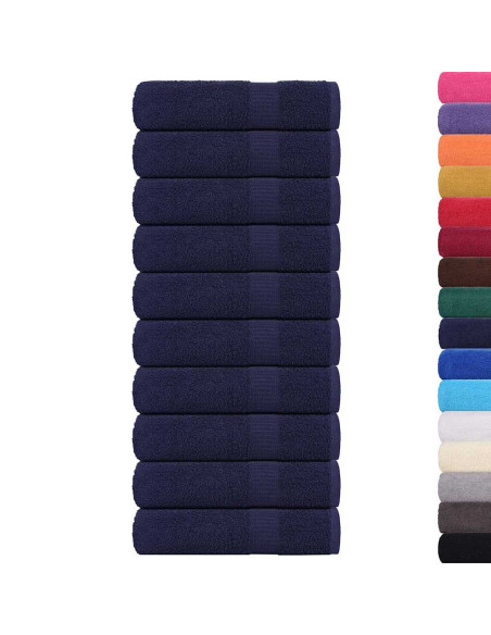 Asciugamani da doccia FROGN 10 pz Blu navy 70x140 cm 360 g/m²