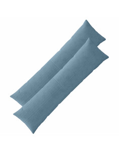 Federa 2 pcs ALMELO Blu 40 x 145 cm corduroy