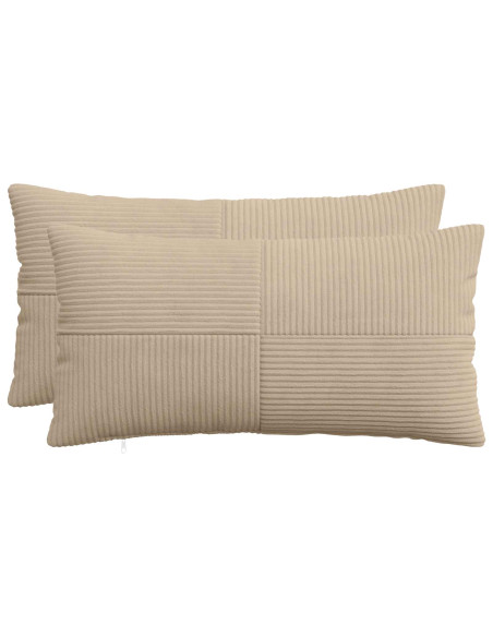 Federa 2 pcs ALMELO Tortora 40 x 70 cm corduroy