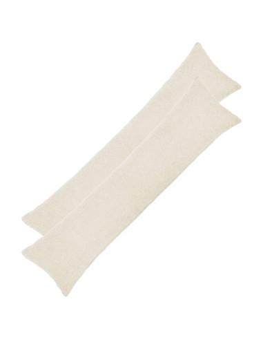 Federa 2 pcs HEERLEN Crema 40 x 145 cm Bouclé
