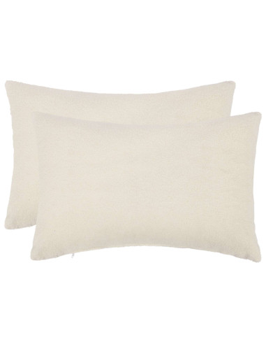 Federa 2 pcs HEERLEN Crema 40 x 60 cm Bouclé