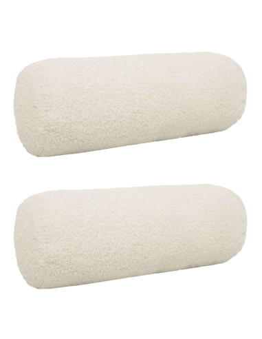 Federa 2 pcs HEERLEN Crema Ø 15 x 40 cm Bouclé