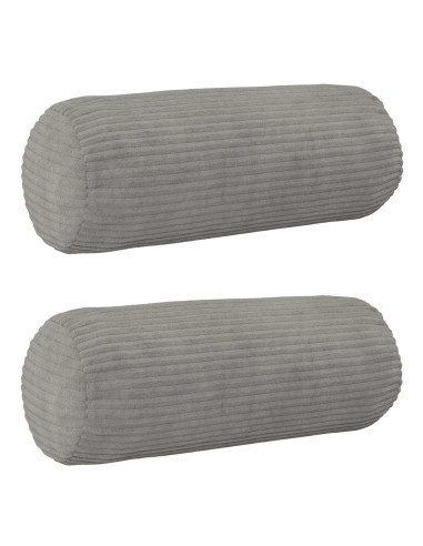 Federa 2 pcs HEERLEN Grigio Chiaro Ø 15 x 40 cm corduroy