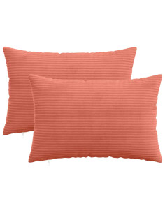 Federa 2 pcs HEERLEN Rosso Arancio 40 x 60 cm corduroy 2