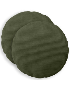 Federa 2 pcs HEERLEN Verde Ø 50 cm corduroy