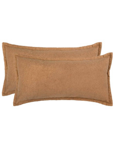 Federa 2 pcs HOUTEN Beige 40 x 70 cm Bouclé