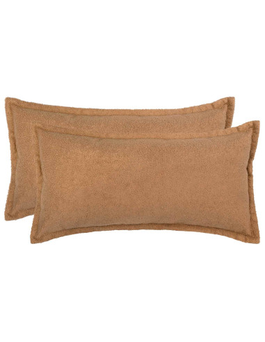 Federa 2 pcs HOUTEN Beige 40 x 70 cm Bouclé
