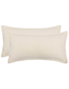 Federa 2 pcs HOUTEN Crema 40 x 70 cm Bouclé