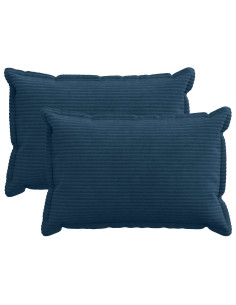 Federa 2 pz HOUTEN Blu navy 40 x 60 cm corduroy
