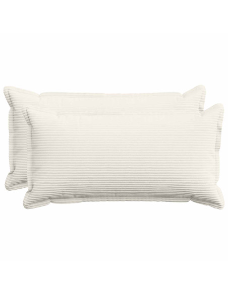 Federa 2 pz HOUTEN Crema 40 x 80 cm corduroy