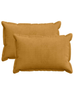 Federa 2 pz HOUTEN Giallo 50 x 75 cm corduroy