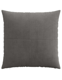 Federa 2 pcs ALMELO Grigio Scuro 65 x 65 cm corduroy 2