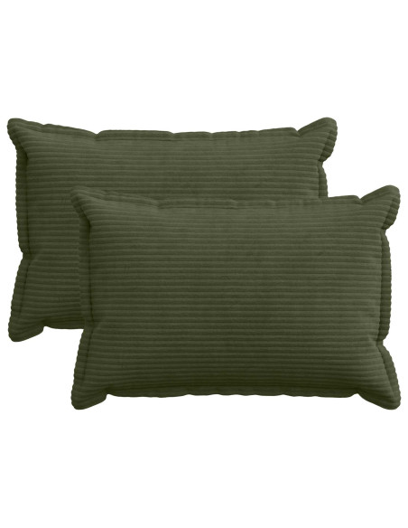 Federa 2 pz HOUTEN Verde 50 x 75 cm corduroy