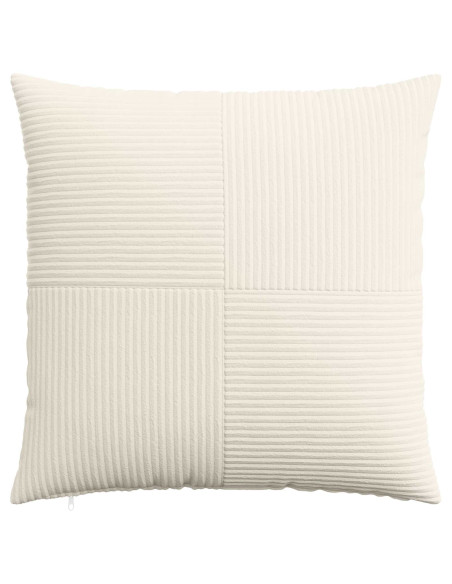 Federa 2 pcs ALMELO Crema 65 x 65 cm corduroy