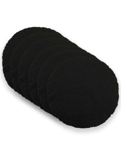 Federa 6 pcs HEERLEN Nero Ø 40 cm Bouclé