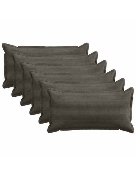 Federa 6 pz HOUTEN Antracite 40 x 80 cm corduroy