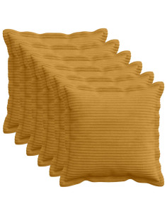 Federa 6 pz HOUTEN Giallo 40 x 40 cm corduroy 2