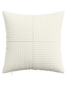 Federa 12 pcs ALMELO Crema 40 x 40 cm corduroy 2