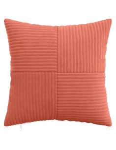 Federa 12 pcs ALMELO Rosso Arancio 45 x 45 cm corduroy 2