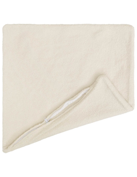 Federa 12 pcs HEERLEN Crema 50 x 50 cm Bouclé