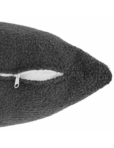 Federa 12 pcs HEERLEN Grigio Scuro 40 x 40 cm Bouclé