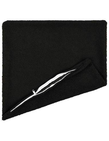 Federa 12 pcs HEERLEN Nero 40 x 40 cm Bouclé