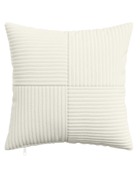 Federa 2 pcs ALMELO Crema 30 x 30 cm corduroy