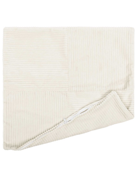 Federa 2 pcs ALMELO Crema 30 x 30 cm corduroy