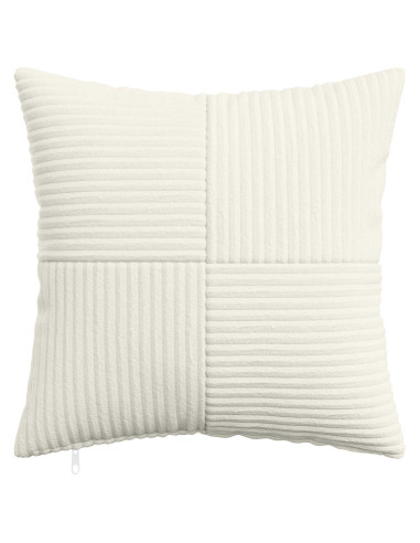 Federa 2 pcs ALMELO Crema 45 x 45 cm corduroy