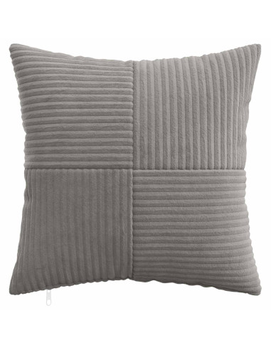 Federa 2 pcs ALMELO Grigio Chiaro 30 x 30 cm corduroy