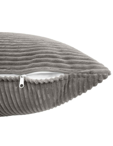 Federa 2 pcs ALMELO Grigio Chiaro 30 x 30 cm corduroy