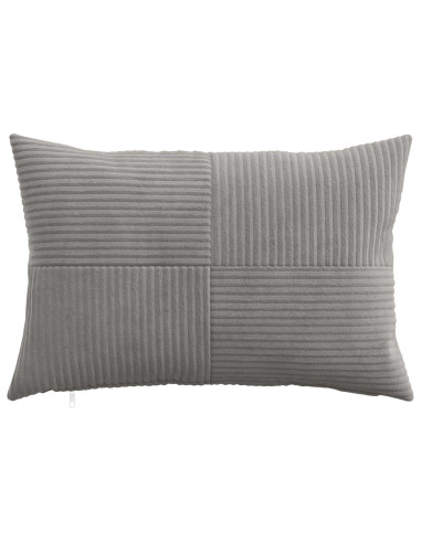 Federa 2 pcs ALMELO Grigio Chiaro 40 x 60 cm corduroy