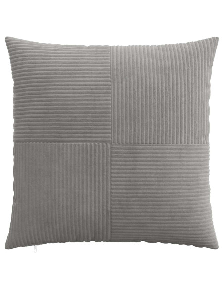 Federa 2 pcs ALMELO Grigio Chiaro 60 x 60 cm corduroy