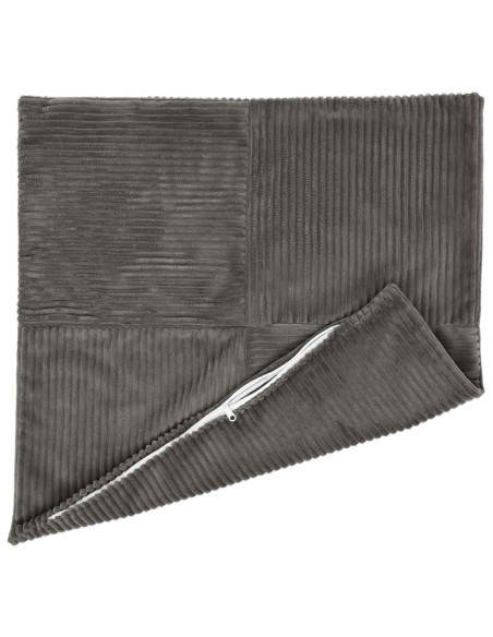 Federa 2 pcs ALMELO Grigio Scuro 35 x 35 cm corduroy