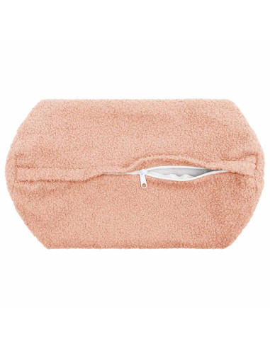 Federa 2 pcs HEERLEN Rosa Ø 15 x 40 cm Bouclé
